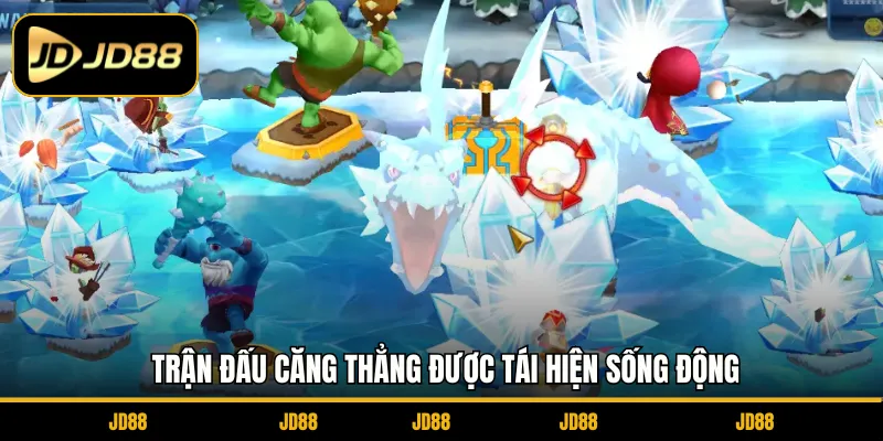 Trận đấu căng thẳng được tái hiện sống động 